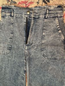 Wide Leg Denim Jeans