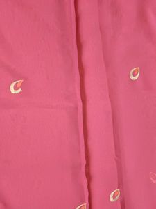 Saree For Women. You Don&#39;t Have To Add Falls As It Was Previously Done. It Is A Simple Pink Colour Saree For Women