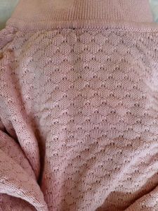 Pink Knit Turtleneck Sweater