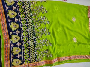 Elegant Embroidered Saree