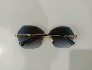 Rimless Octagon Sunglasses