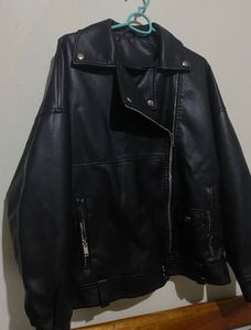 Black Faux Leather Jacket