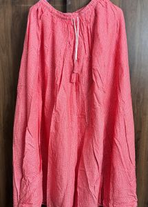 Coral Patterned Flared Leggings