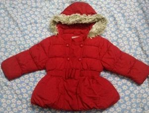 Cute Red Padded Kids Jacket