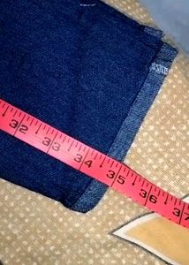 New Dark Blue Jeans Capri For Women