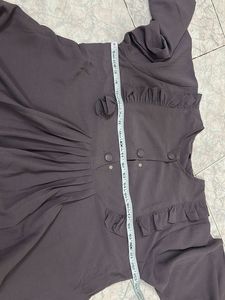 Elegant Ruffled Abaya/Dress