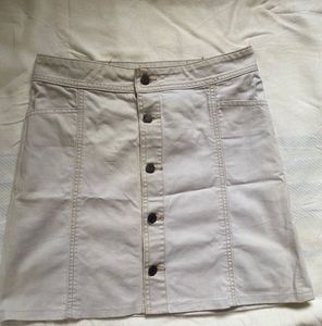 Old Navy Beige  Button-Front Skirt