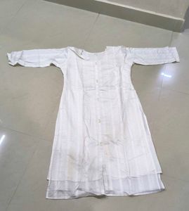 Elegant White Kurta(L)