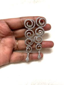 Elegant Spiral Drop Earrings