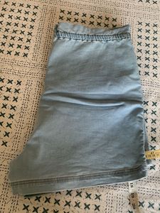 Light Blue Denim Shorts