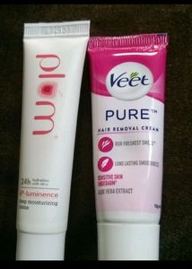 Moisturizer And Veet Cream