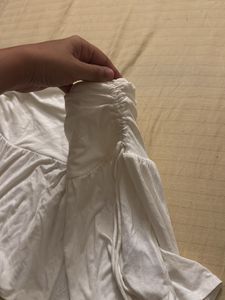 Brand New H&amp;M White Mini skirt
