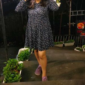 Shirt Style Dress With Felt Kind Of Stuff