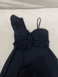 One-Shoulder Black Cocktail Dress