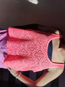 Coral Lace Tank Top