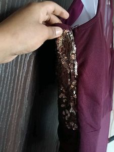 Sequin  Sleeveless Gown
