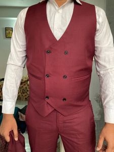 Burgundy Three-Piece Suit
