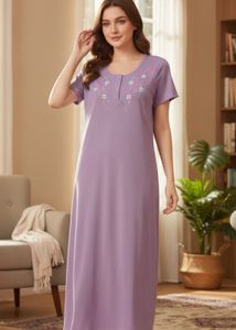 Floral Embroidered Nightgown