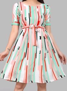 A- Line Pattern Dress