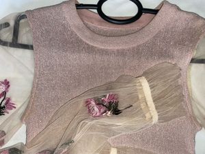 Peach Stretchable Top
