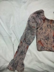 Floral Print Crop Top