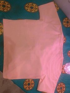 Peach Button-Down Top