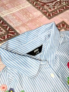 Striped Embroidered Top