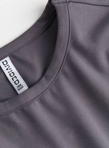 H&amp;M Cropped Fitted Jersey Top