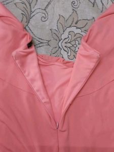 Peach Ruffled Dress