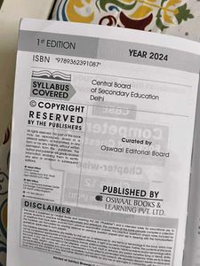 Oswaal CBSE Class 12 Book