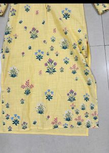 Yellow Floral Kurta