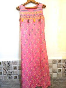 🎁Buy 2, Get 1 Free🎁Pink Printed Kurta