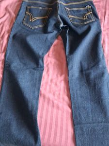Dark Navy Blue Denim In Excellent Condition