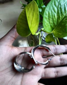 Silver Hoop Earrings