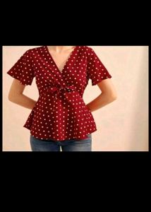 Vintage Classy Red Top ...