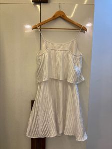 White Layered Mini Dress