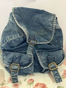 Denim Backpack