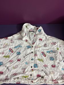 Fun Graphic Print Crop Top