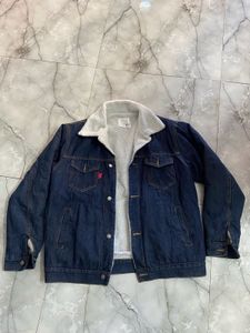 Denim Sherpa Jacket For Men