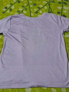 Lavender Polyester Tshirt