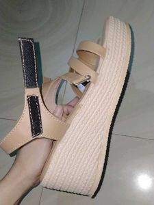 Women Beige Wedge