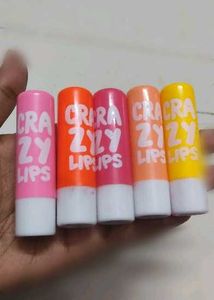 Combo of 5 Crazy Lips - Liptint