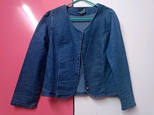 Denim Cropped Jacket