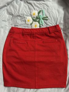Red Mini Skirt