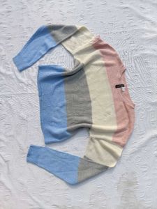 H&amp;m Pastel Colorblock Knit Sweater