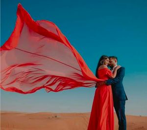 Price Drop Pre-wedding Photo Shoot Red ♥️ Gown