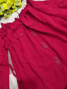 Red Off-Shoulder Top