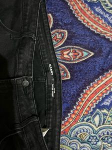 Unisex Old Nevy Black Jeans