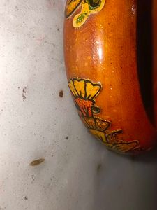 Carved Wooden Bangle Bracelet
