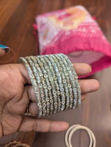 Combo Of Silver Bangles